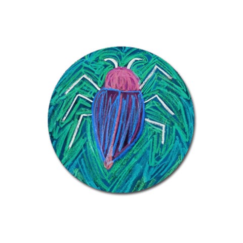 Big Green Bug  Magnet 3  (Round) from Custom Dropshipper Front
