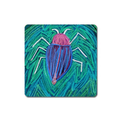 Big Green Bug  Magnet (Square) from Custom Dropshipper Front