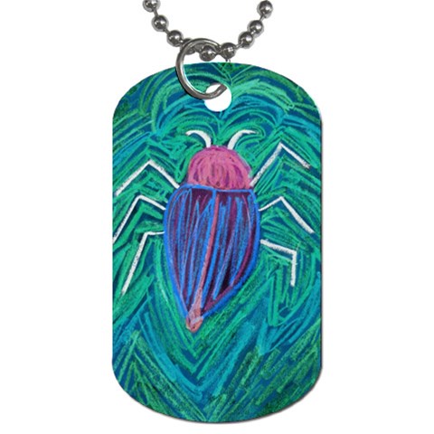 Big Green Bug  Dog Tag (One Side) from Custom Dropshipper Front