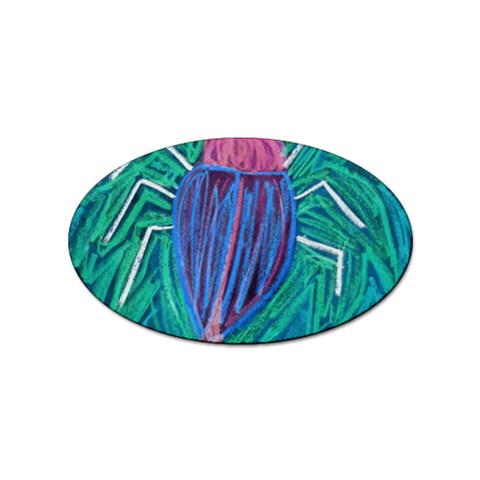 Big Green Bug  Sticker Oval (10 pack) from Custom Dropshipper Front
