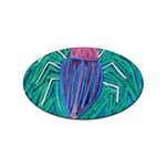 Big Green Bug  Sticker Oval (100 pack)