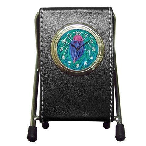 Big Green Bug  Pen Holder Desk Clock from Custom Dropshipper Front