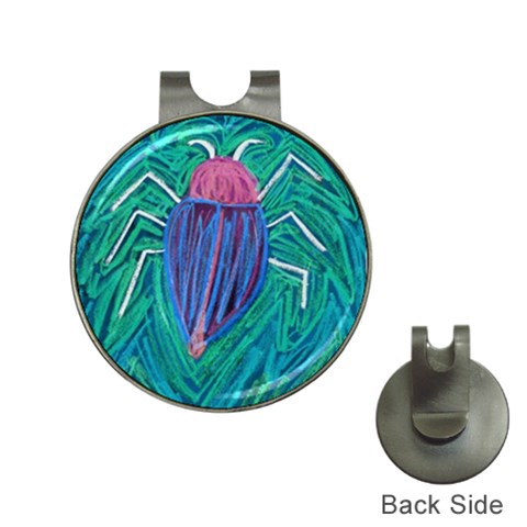 Big Green Bug  Golf Ball Marker Hat Clip from Custom Dropshipper Front