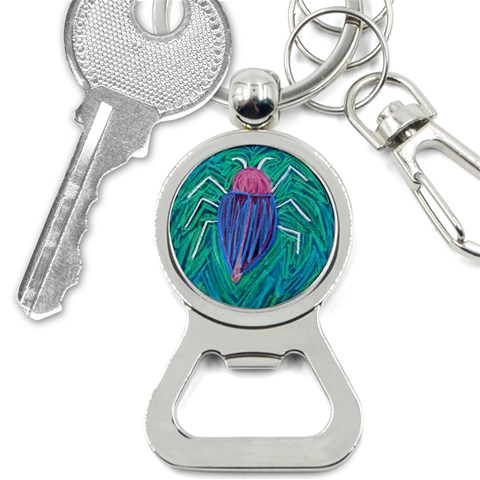 Big Green Bug  Bottle Opener Key Chain from Custom Dropshipper Front