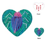 Big Green Bug  Playing Cards (Heart)