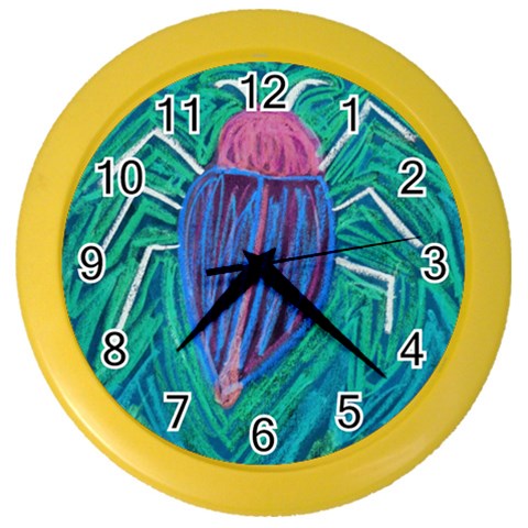 Big Green Bug  Color Wall Clock from Custom Dropshipper Front