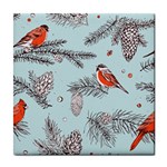 Christmas birds Tile Coaster