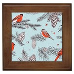 Christmas birds Framed Tile