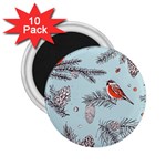 Christmas birds 2.25  Magnets (10 pack) 