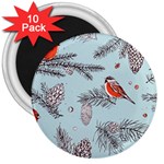 Christmas birds 3  Magnets (10 pack) 