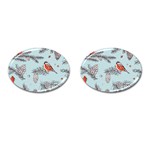 Christmas birds Cufflinks (Oval)