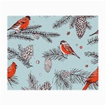 Christmas birds Small Glasses Cloth (2 Sides)