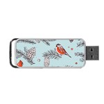 Christmas birds Portable USB Flash (One Side)