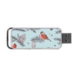 Christmas birds Portable USB Flash (One Side)