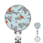 Christmas birds Stainless Steel Nurses Watch