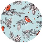 Christmas birds Wooden Bottle Opener (Round)