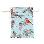 Christmas birds Lightweight Drawstring Pouch (M)