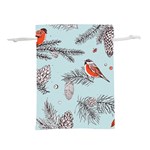 Christmas birds Lightweight Drawstring Pouch (L)