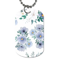 Floral pattern Dog Tag (Two Sides) from Custom Dropshipper Front
