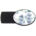 Floral pattern USB Flash Drive Oval (2 GB)