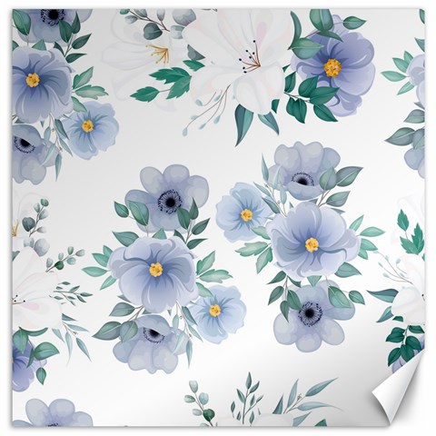 Floral pattern Canvas 12  x 12  from Custom Dropshipper 11.4 x11.56  Canvas - 1