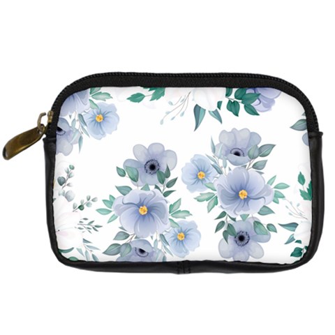Floral pattern Digital Camera Leather Case from Custom Dropshipper Front