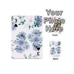 Floral pattern Playing Cards 54 Designs (Mini) from Custom Dropshipper Front - Spade3