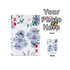 King Floral pattern Playing Cards 54 Designs (Mini) from Custom Dropshipper Front - DiamondK