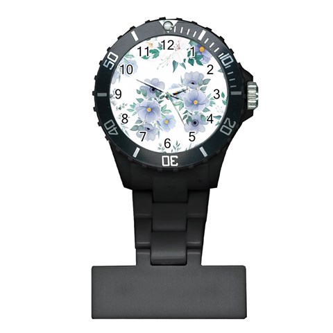 Floral pattern Plastic Nurses Watch from Custom Dropshipper Front