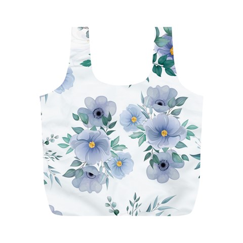 Floral pattern Full Print Recycle Bag (M) from Custom Dropshipper Front