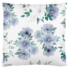 Floral pattern Large Flano Cushion Case (Two Sides) from Custom Dropshipper Back