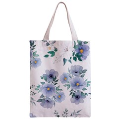 Floral pattern Zipper Classic Tote Bag from Custom Dropshipper Front