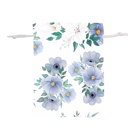 Floral pattern Lightweight Drawstring Pouch (S) from Custom Dropshipper Front