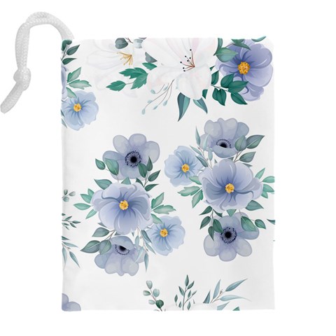 Floral pattern Drawstring Pouch (5XL) from Custom Dropshipper Back