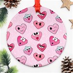 Emoji Heart Ornament (Round)