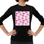 Emoji Heart Women s Long Sleeve Dark T-Shirt