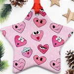 Emoji Heart Star Ornament (Two Sides)