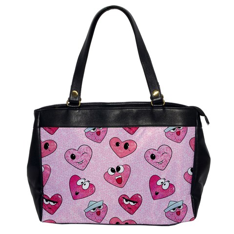Emoji Heart Oversize Office Handbag from Custom Dropshipper Front