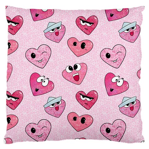 Emoji Heart Large Cushion Case (One Side) from Custom Dropshipper Front