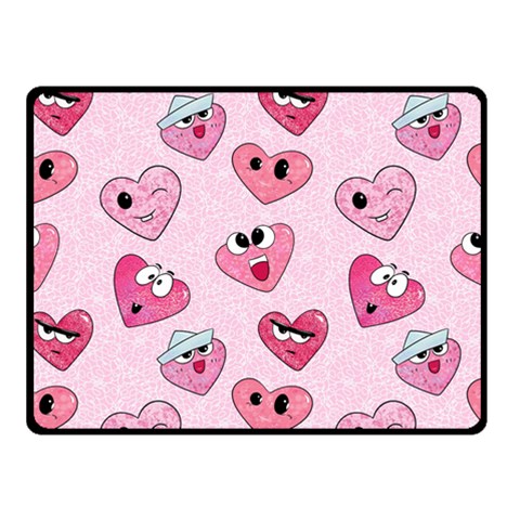 Emoji Heart Double Sided Fleece Blanket (Small)  from Custom Dropshipper 45 x34  Blanket Front