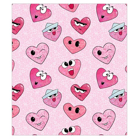 Emoji Heart Drawstring Pouch (Small) from Custom Dropshipper Front