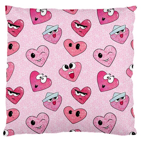 Emoji Heart Standard Flano Cushion Case (Two Sides) from Custom Dropshipper Front