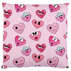 Emoji Heart Standard Flano Cushion Case (Two Sides) from Custom Dropshipper Back