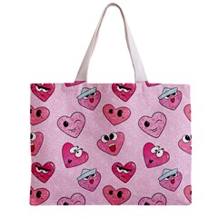 Emoji Heart Zipper Mini Tote Bag from Custom Dropshipper Front