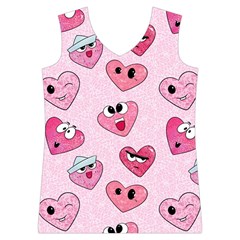 Emoji Heart Women s Basketball Tank Top from Custom Dropshipper Front