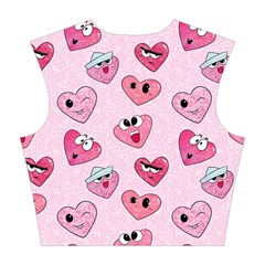 Emoji Heart Cotton Crop Top from Custom Dropshipper Back