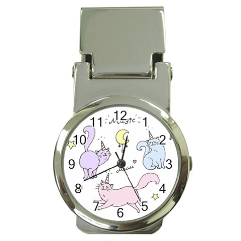 Cute unicorn cats Money Clip Watches from Custom Dropshipper Front