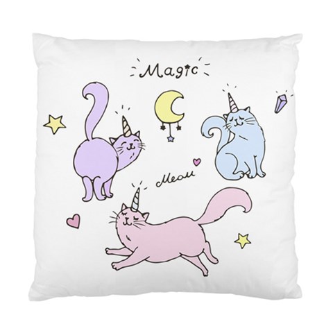 Cute unicorn cats Standard Cushion Case (One Side) from Custom Dropshipper Front