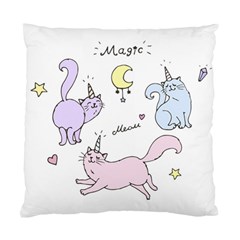 Cute unicorn cats Standard Cushion Case (Two Sides) from Custom Dropshipper Front