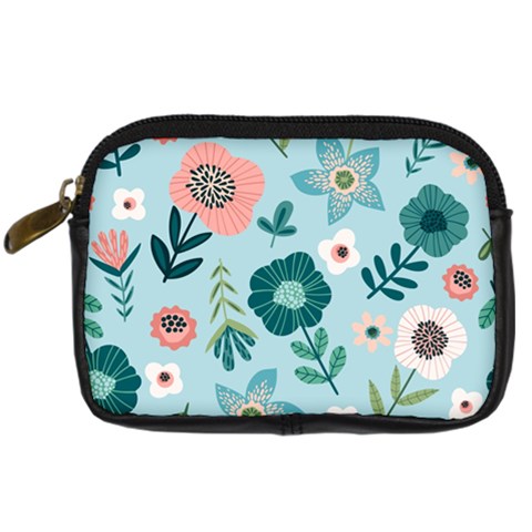 Flower Digital Camera Leather Case from Custom Dropshipper Front